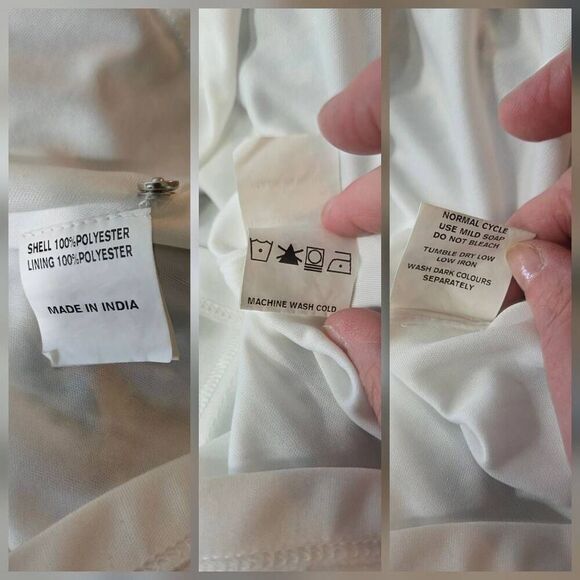 Eshakti Custom Ditsy Floral Pleated Empire Waist Crepe Dress Sz. M EST - Picture 8 of 10